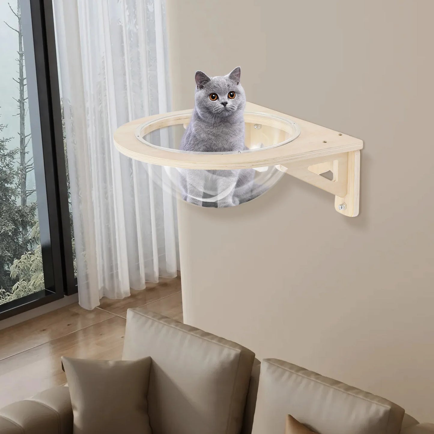 Wall Mounted Cat Bubble Bed