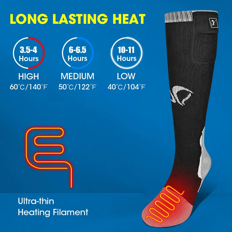 Electric Heated Socks With 3 Temperature Levels